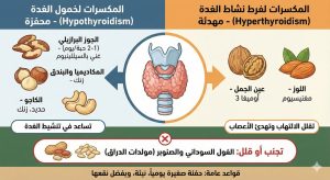 المكسرات والغدة الدرقية