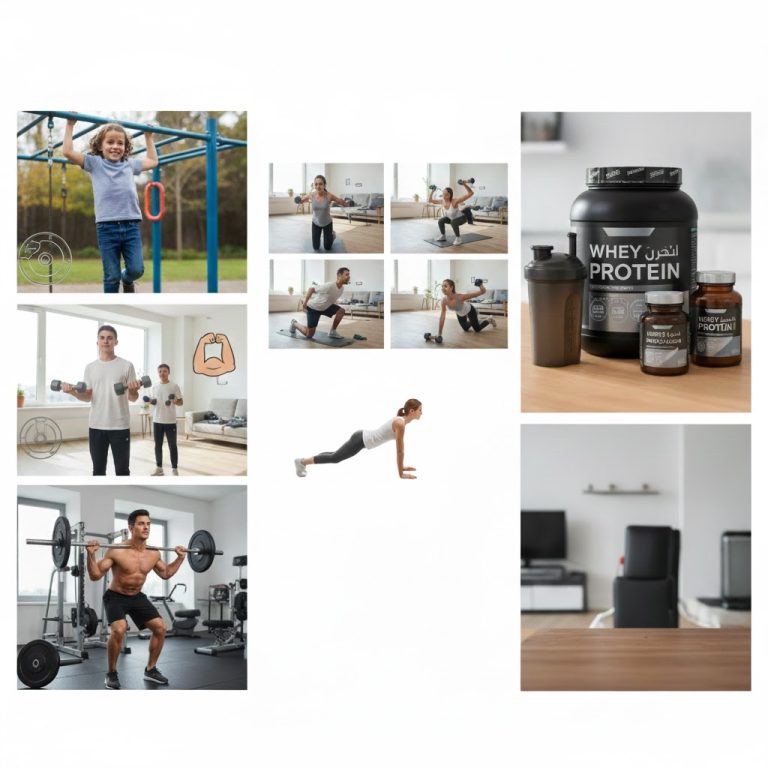 رحلة بناء العضلات: من الطفولة إلى الشباب