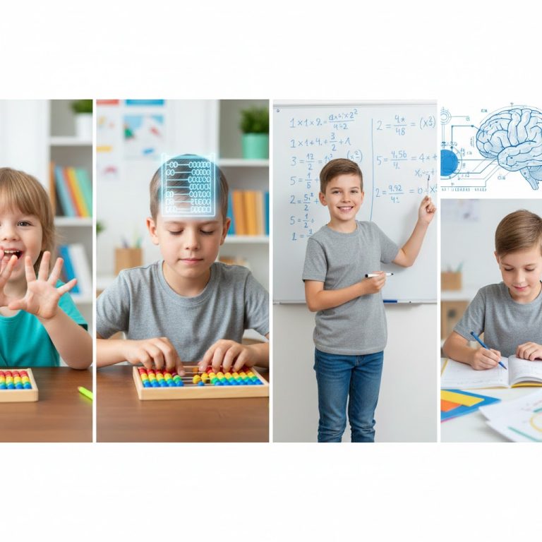 🧠 فن تعليم الحساب الذهني: من الطفولة إلى الإتقان