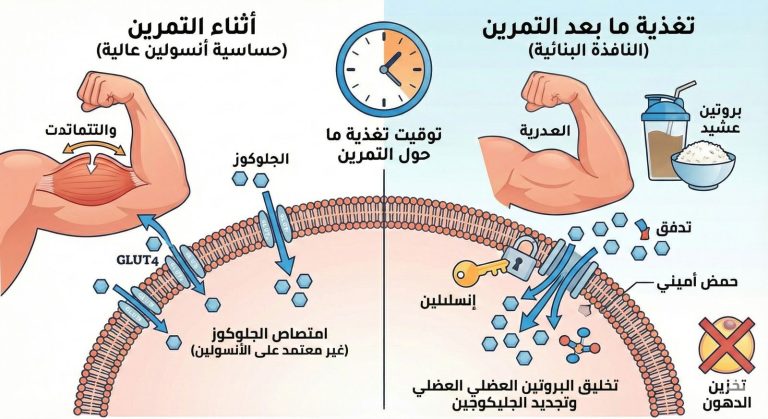توقيت الكربوهيدرات وحساسية الأنسولين