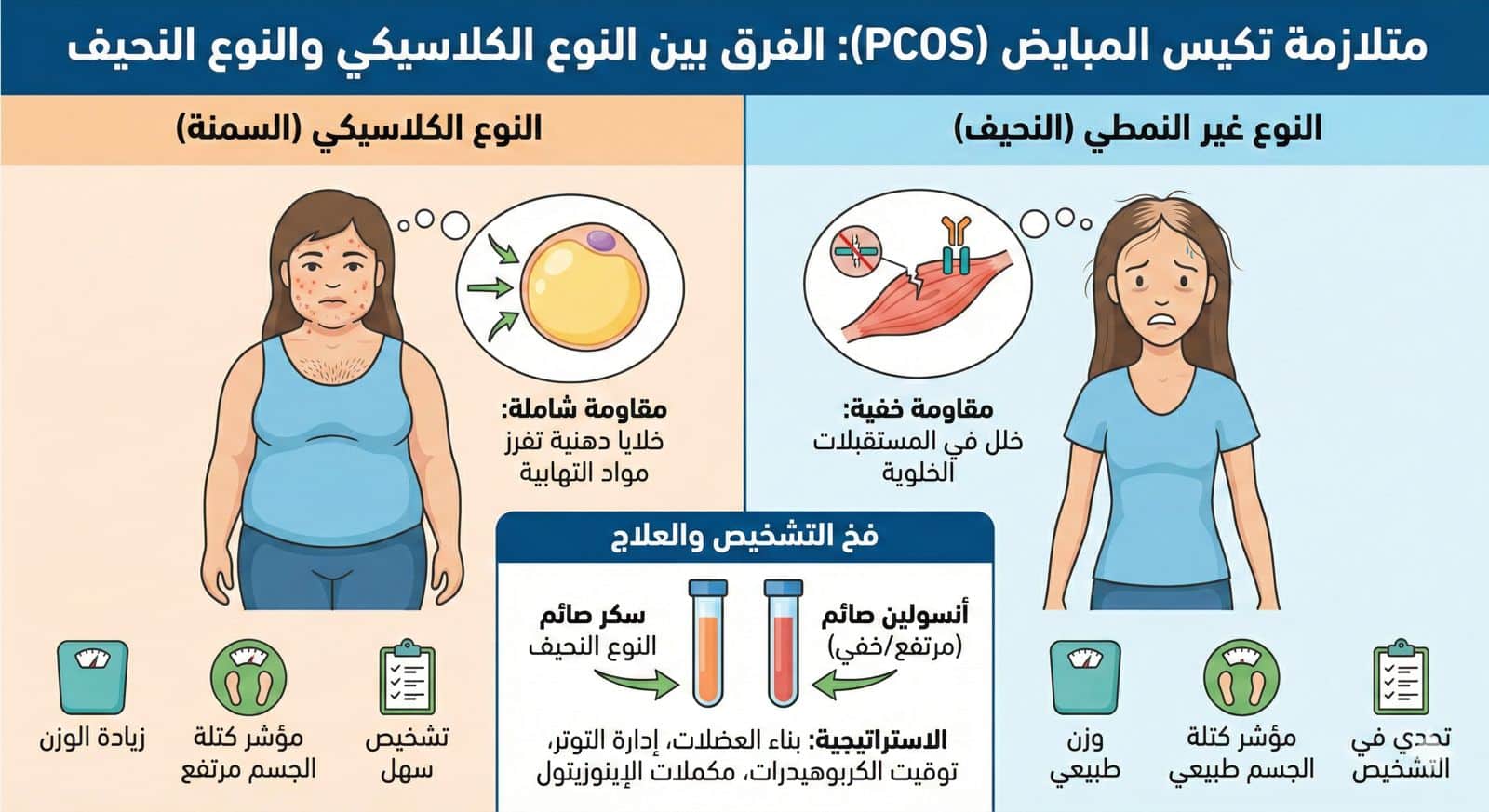 تكيس المبايض النحيف عندما يخدع المظهر التشخيص الطبي
