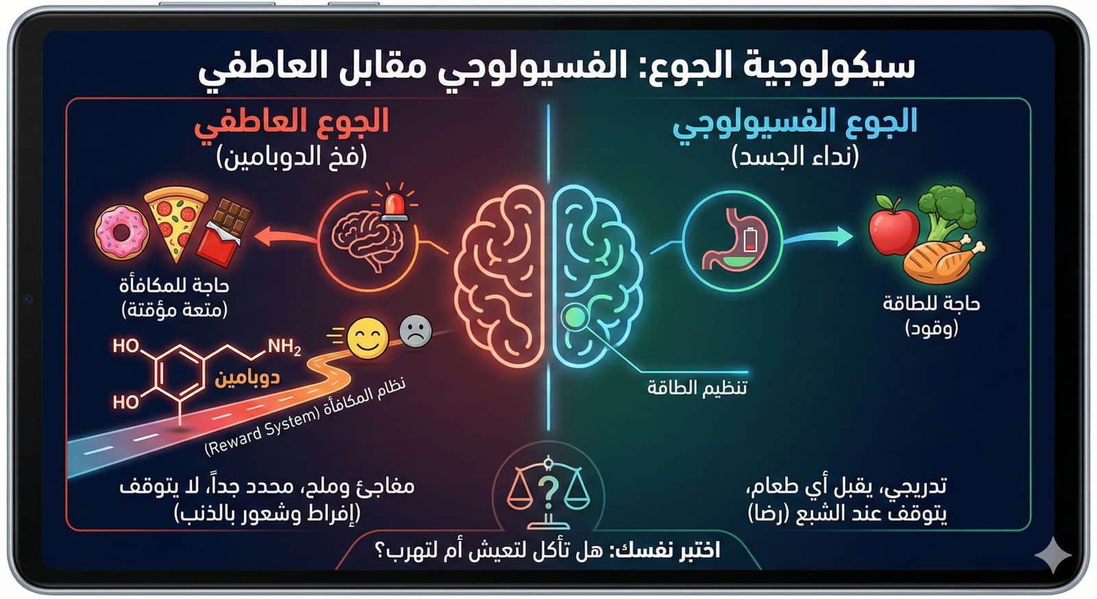 سيكولوجية الجوع: عندما تأكل "مشاعرك" بدلاً من غذائك